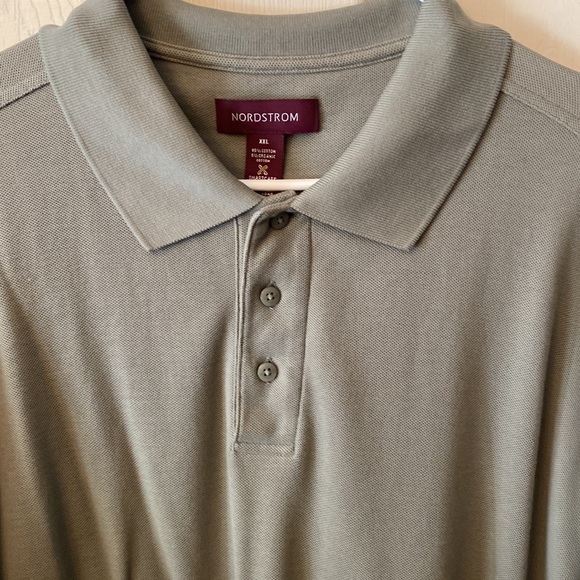 Nordstrom’s men’s XXL sage green polo short sleeve shirt. - Picture 2 of 7